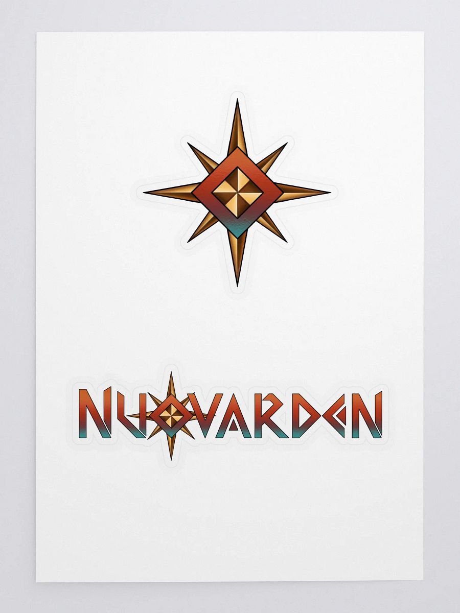 Nuovarden logo and sky crystal stickers product image (3)
