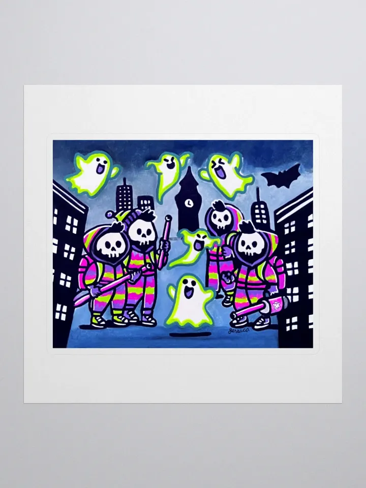 Ghostly Pursuit Sticker product image (1)