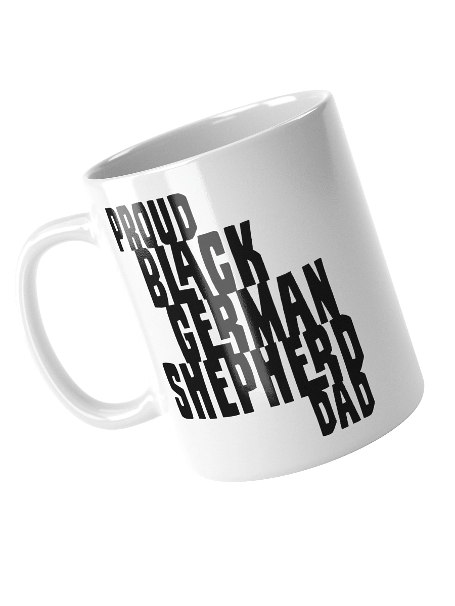 Proud Black German Shepherd Dad Small Mug For GSD Lovers product image (6)
