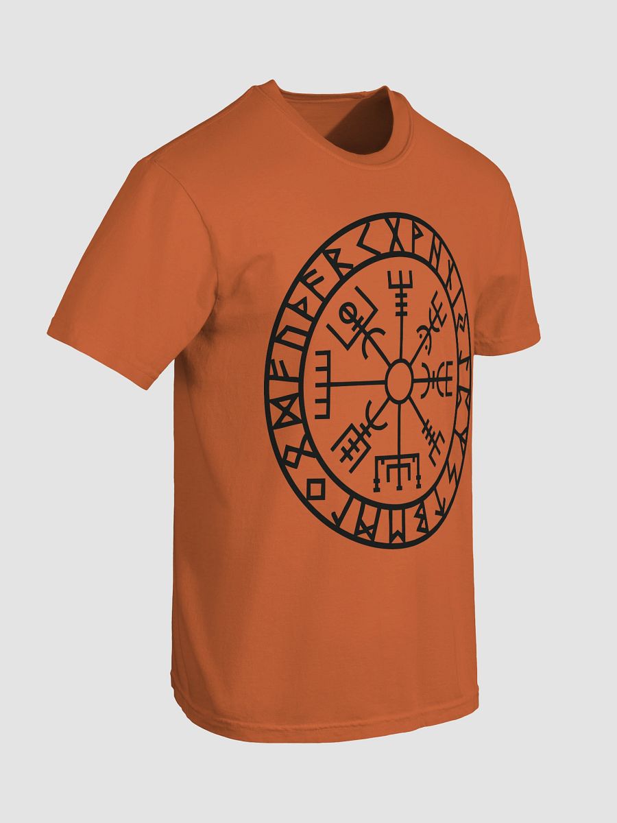 “Path of the Warrior” Vegvisir Rune T-Shirt – Forged In Valhalla Edition product image (95)