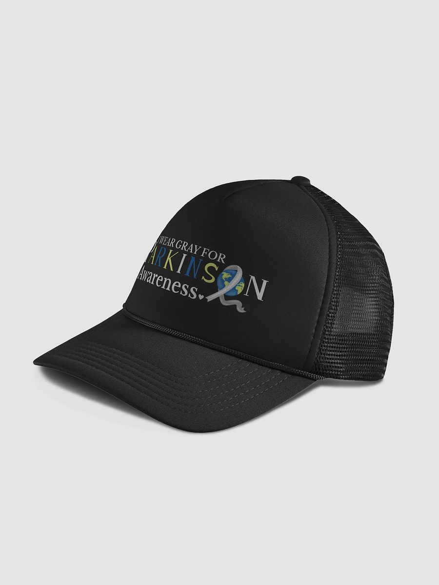 I Wear Gray For Parkinson`s Awareness, Form Trucker Hat product image (4)