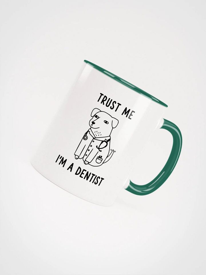 "I'm a Dentist" Ceramic Mug with color inside product image (2)
