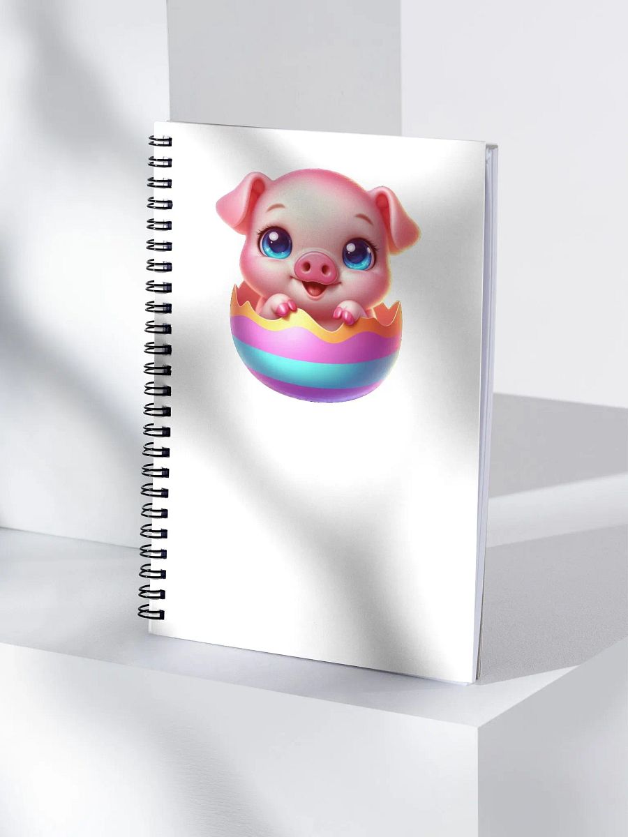 Pig Easter Egg - Notebook product image (4)