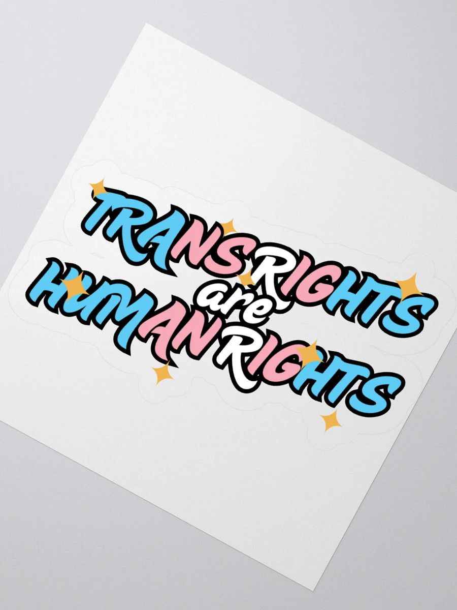TRANS RIGHTS ARE HUMAN RIGHTS Sticker product image (4)