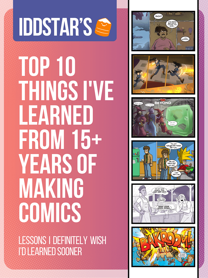 Iddstar’s Top 10 Things I've Learned From 15+ Years of Making Comics | Printed Book product image (1)