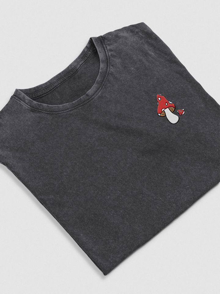 Mushroom Pair T-Shirt | Embroidered Husky Denim T-Shirt product image (2)