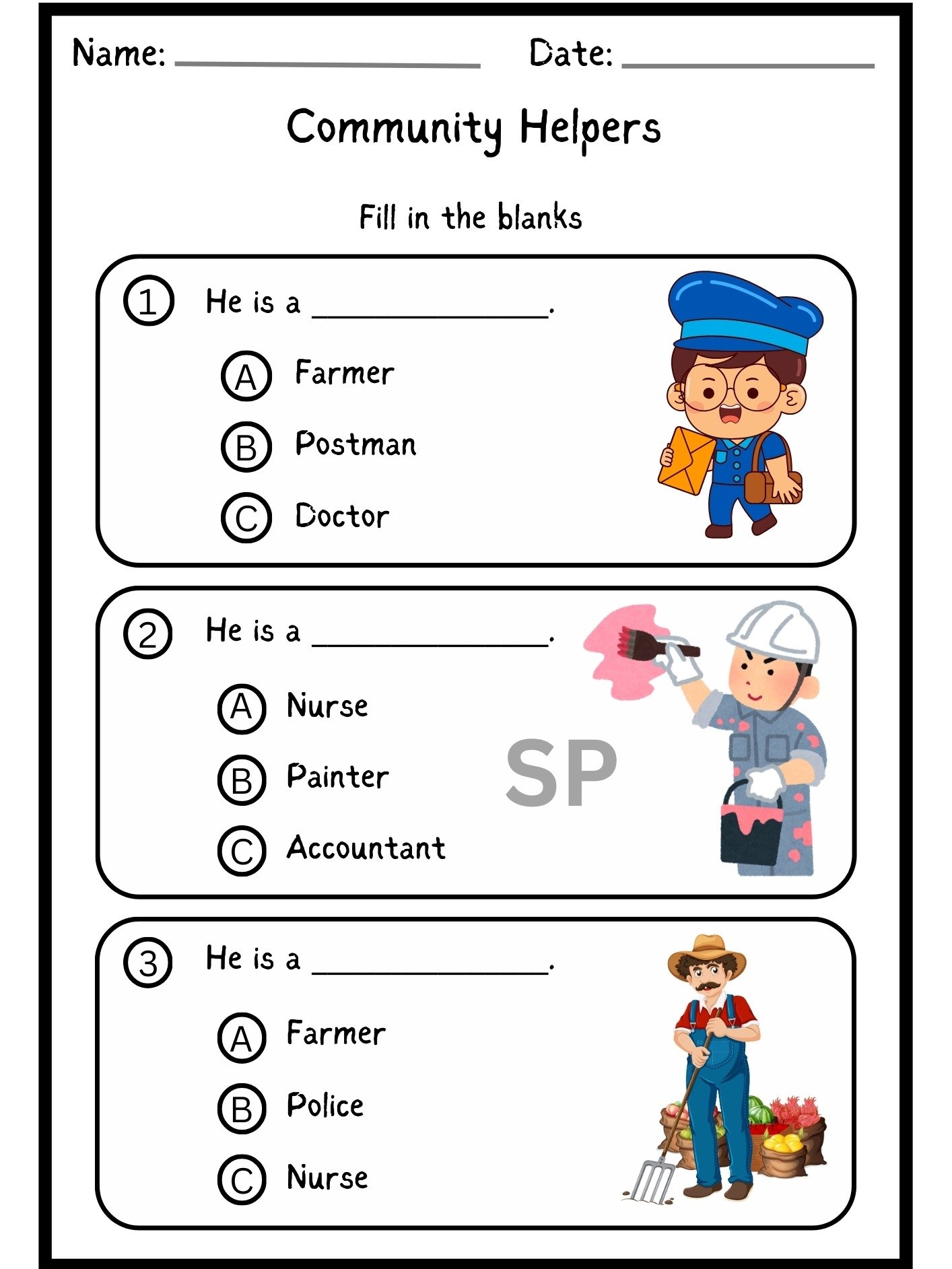 Community Helpers Worksheets Activities – Engaging Printables for Kids product image (3)