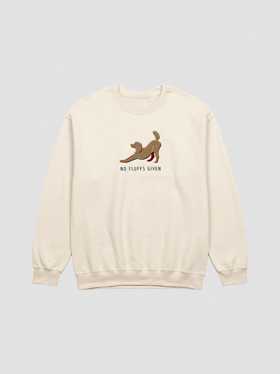No Fluffs Given Sweatshirt (Embroidered) of a Standard Poodle(2) product image (4)