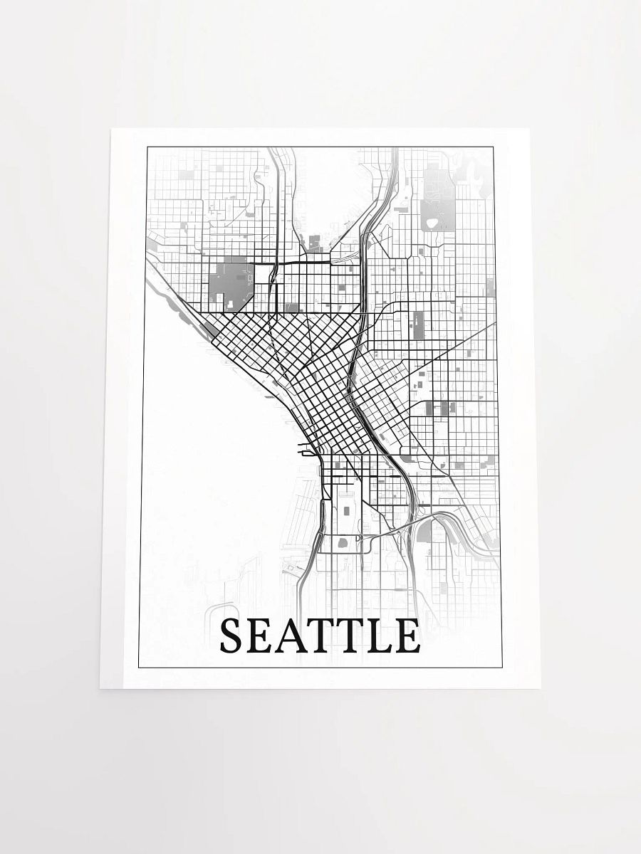 Seattle, Washington, USA, city map print product image (20)