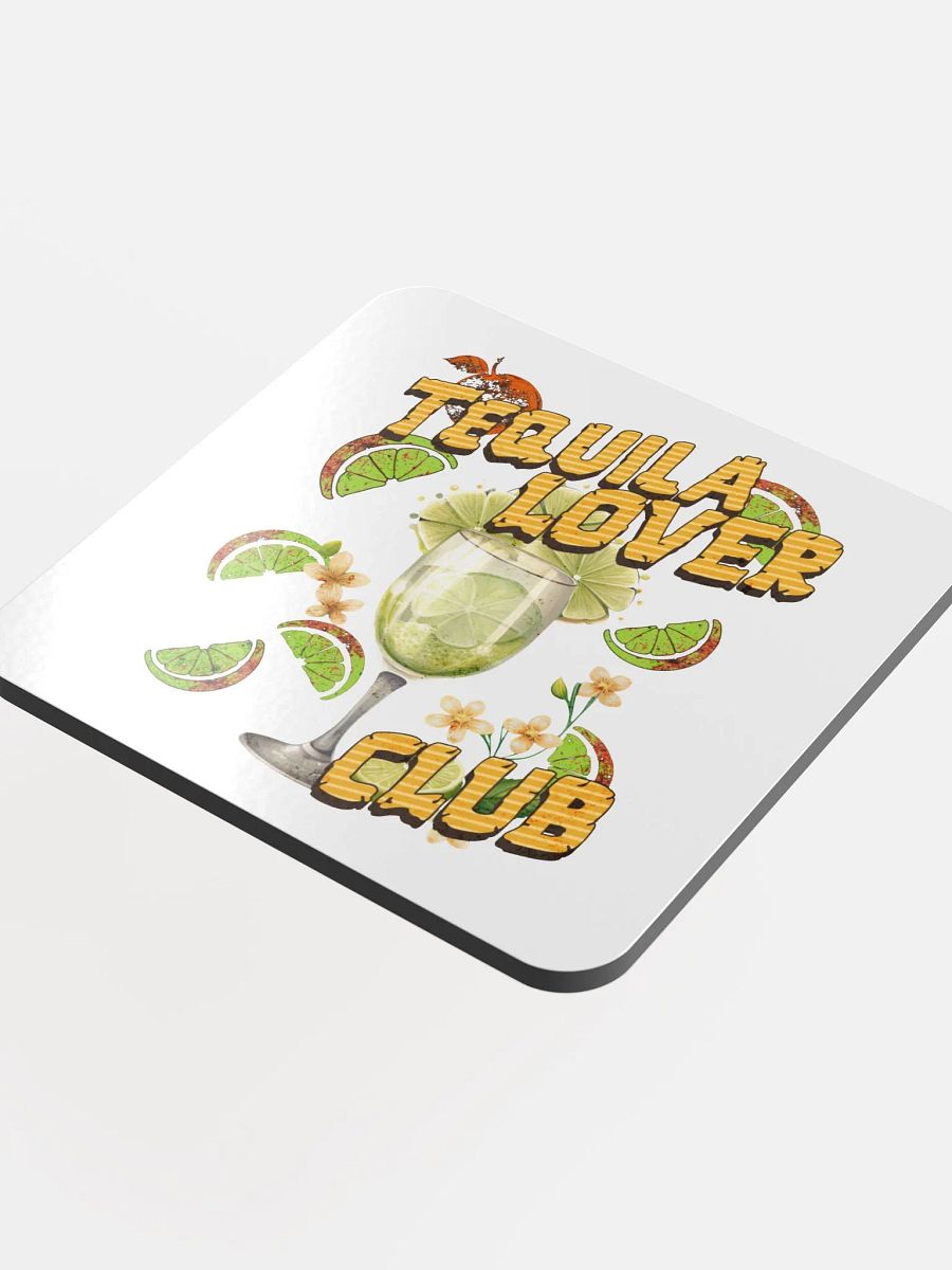 Tequila Lover Club Lime Fiesta Glossed Cork Coaster product image (4)