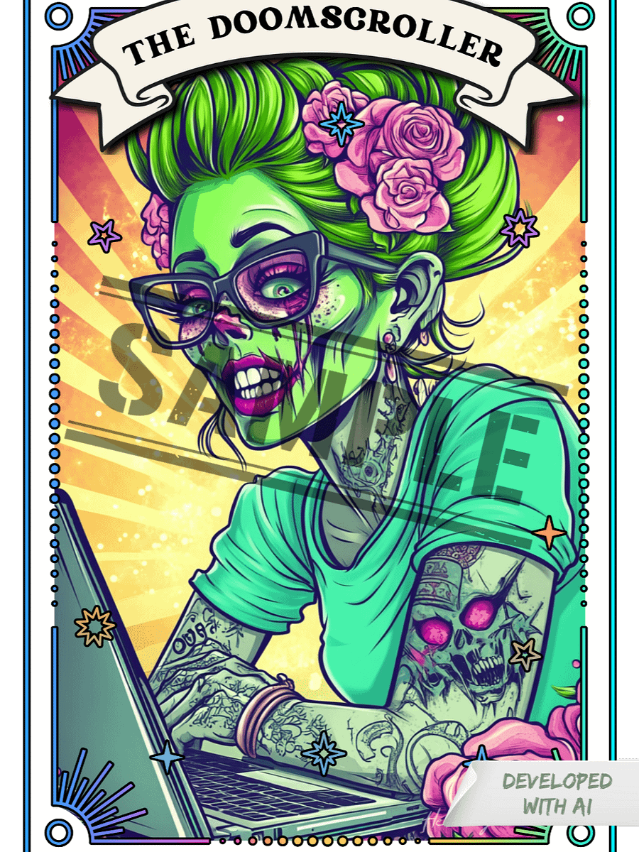 Zombabes: The Doomscroller T-Shirt product image (1)