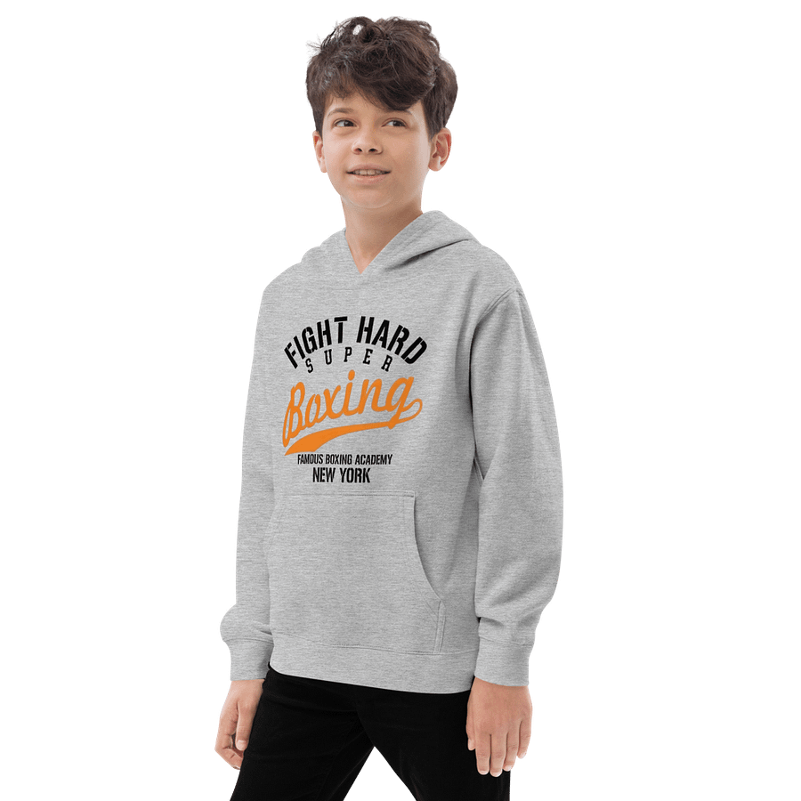 Kids Heritage Youth Pullover Fleece Fight Hard Tapography product image (3)
