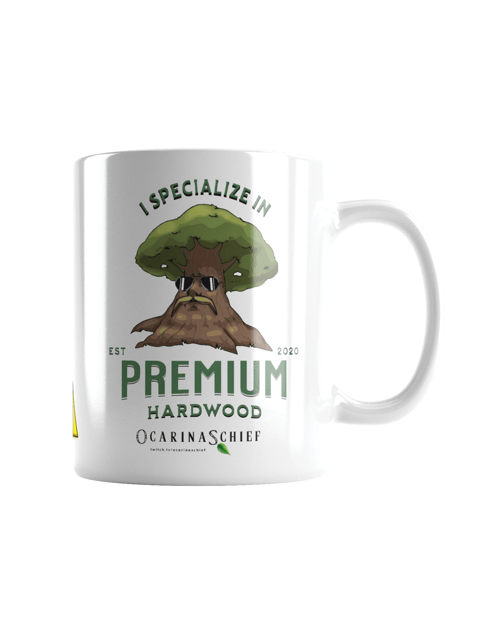 Premium Hardwood White Glossy Mug product image (2)