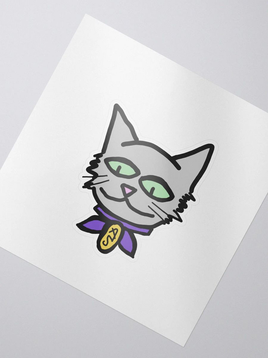 Grey Kitty Sticker product image (2)