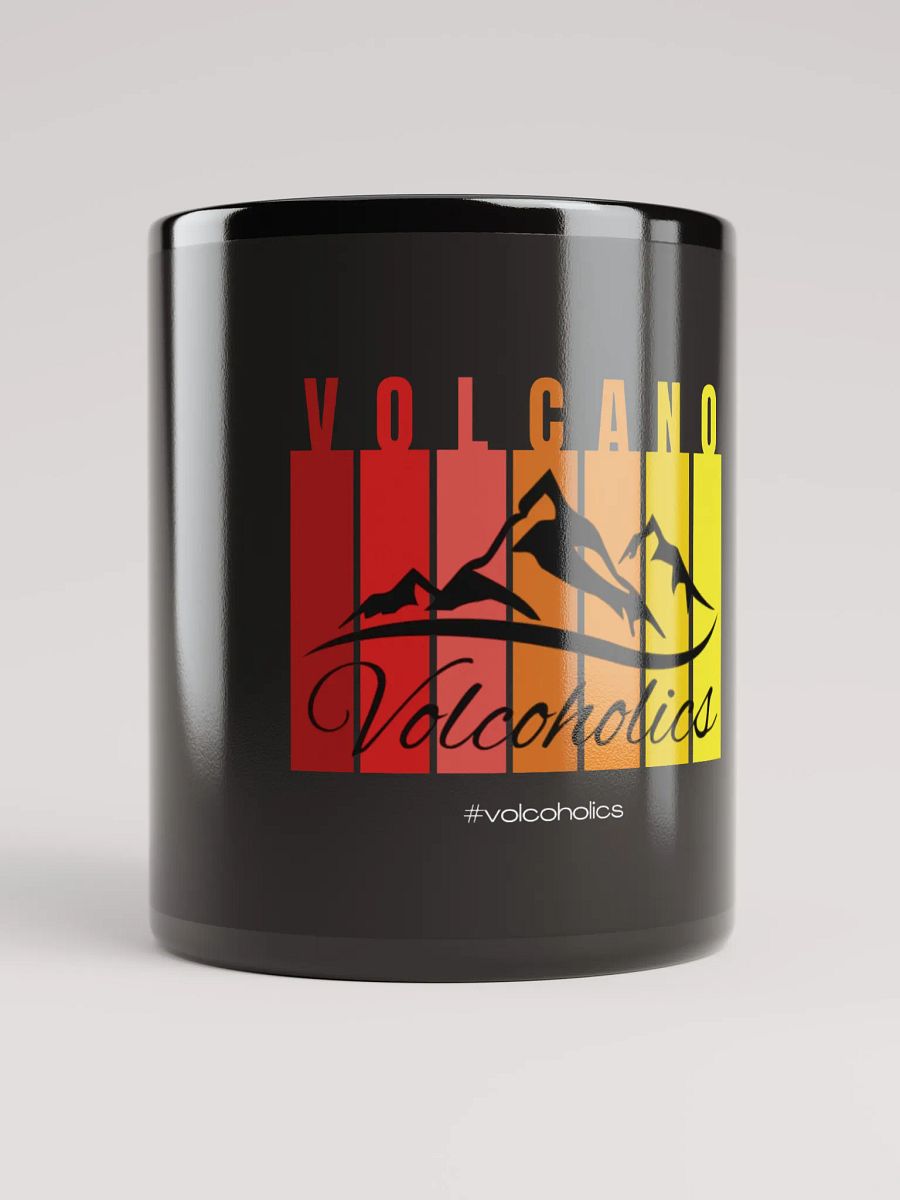 Volcano Vibes Black Glossy Mug product image (5)
