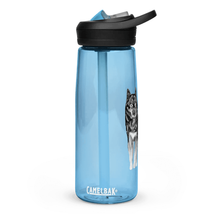 Wolf Drawing Water Bottle Straw product image (4)