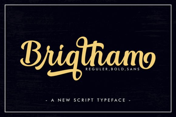 Brightham | New Script Typeface product image (1)