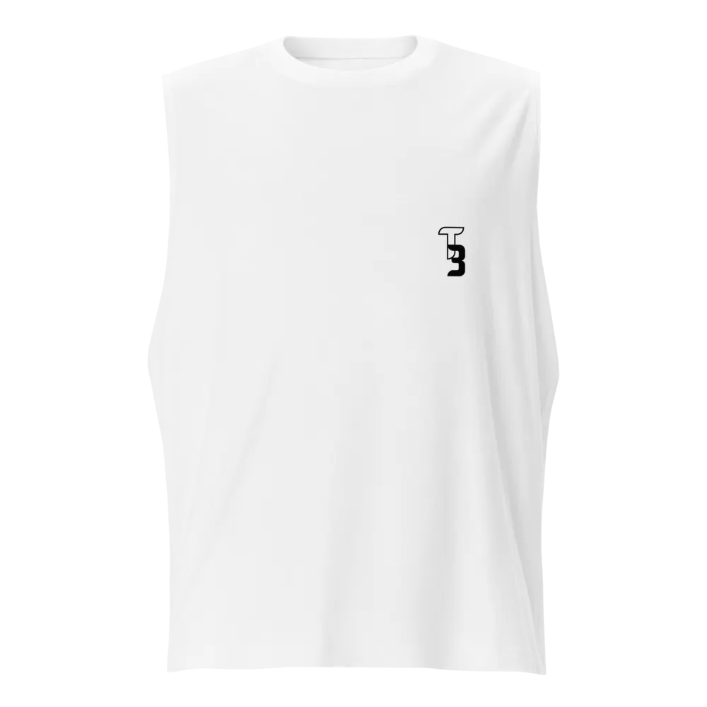 White T3 Blue Star Burst Mens Tank product image (5)