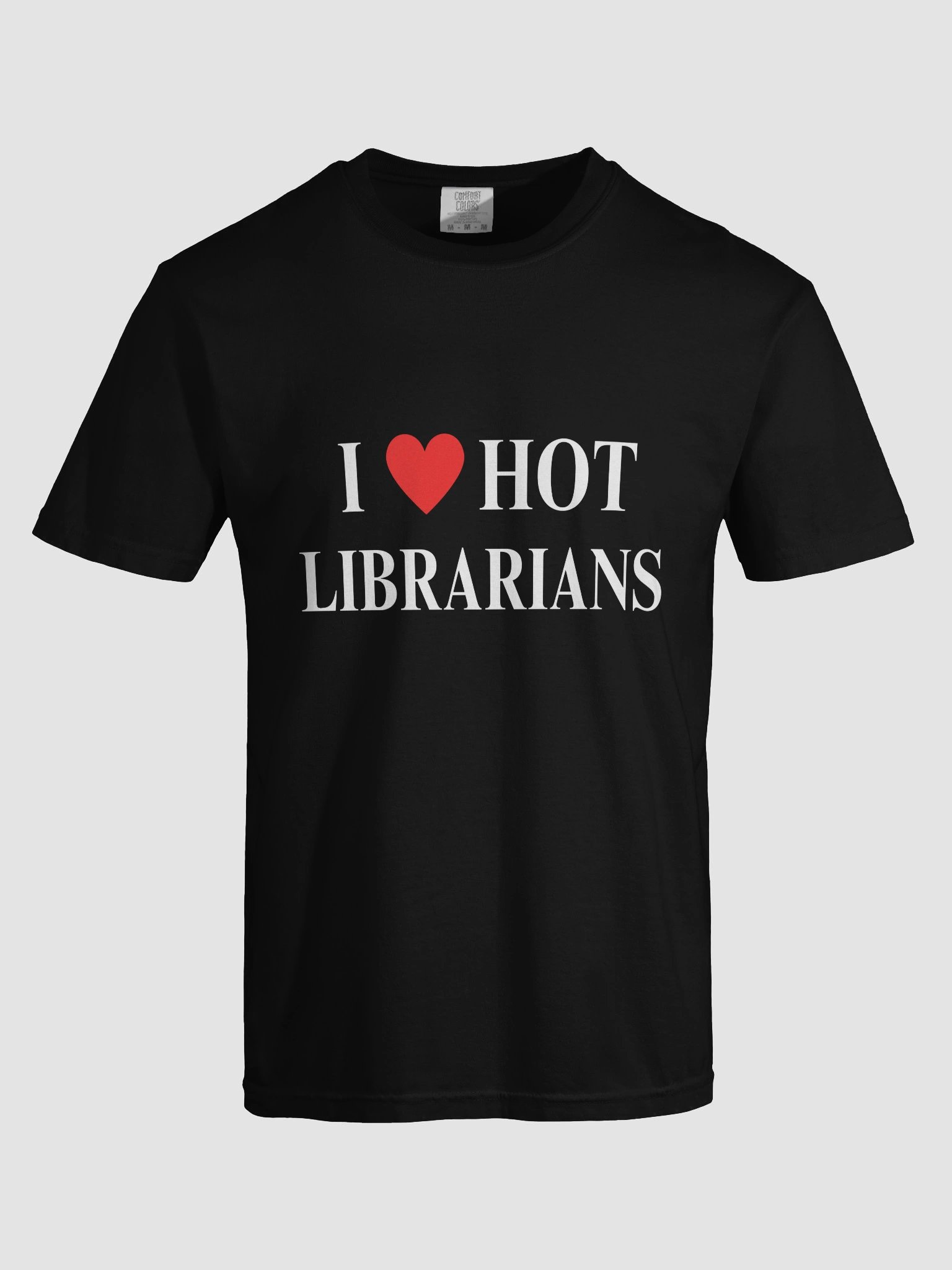 I HEART HOT LIBRARIANS TEE - BLACK product image (5)