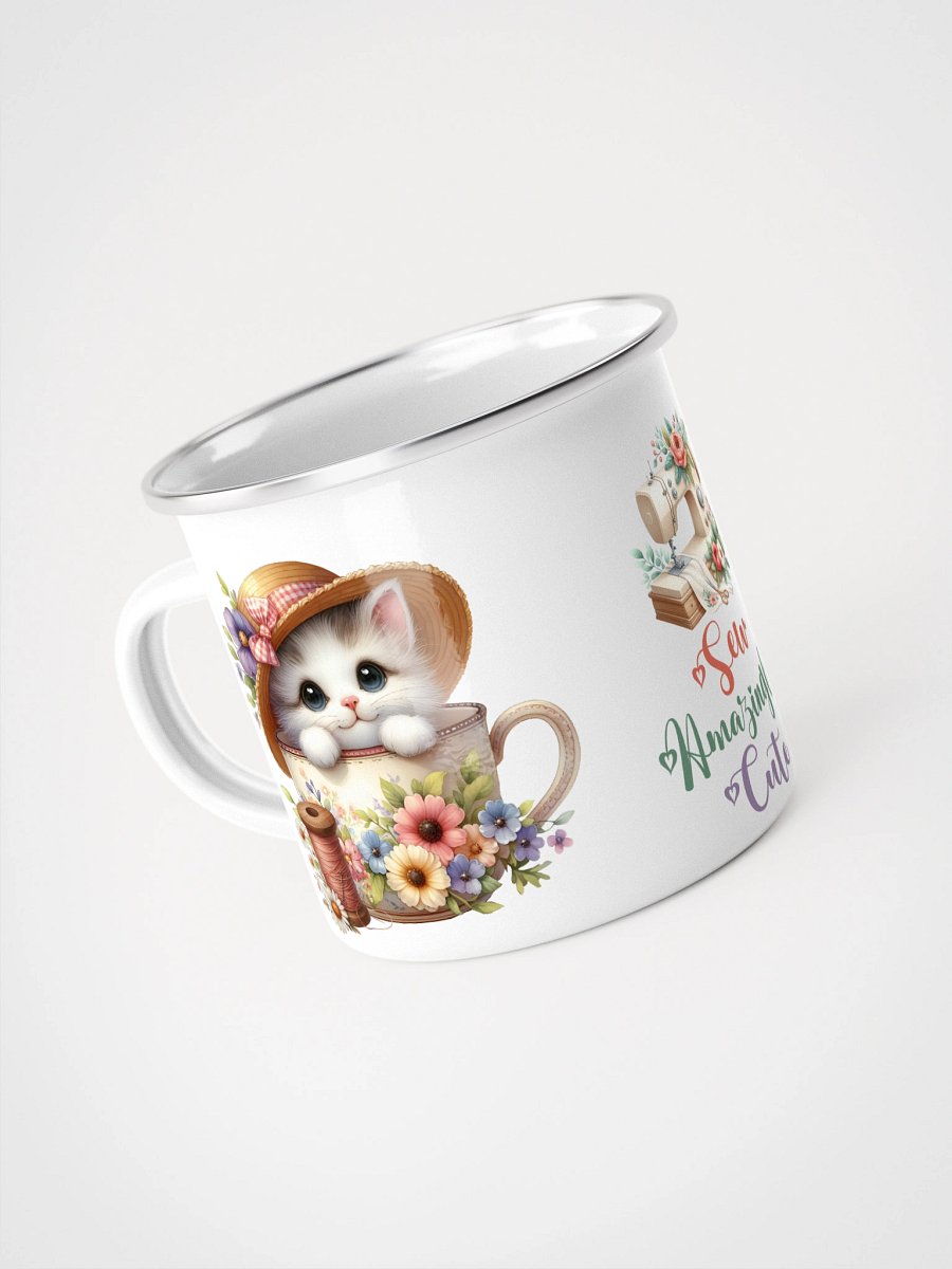 Sew Amazingly Cute Kittens Enamel Mug product image (4)