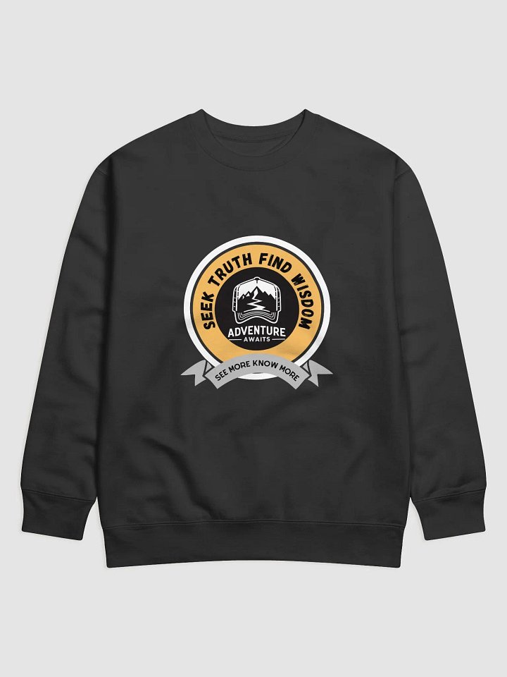 Wanderlust Adventure Badge Premium Sweatshirt | Seek truth, find wisdom. product image (6)