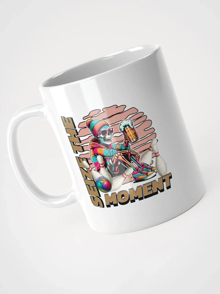 Seize the Moment Skeleton Beer Bowling Mug product image (2)