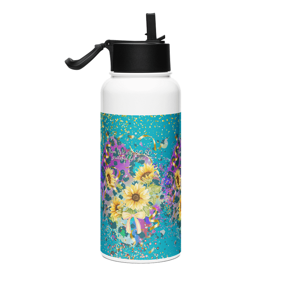 grateful for mom Sunflower Stainless Steel Water Bottle gift for mothersday product image (4)