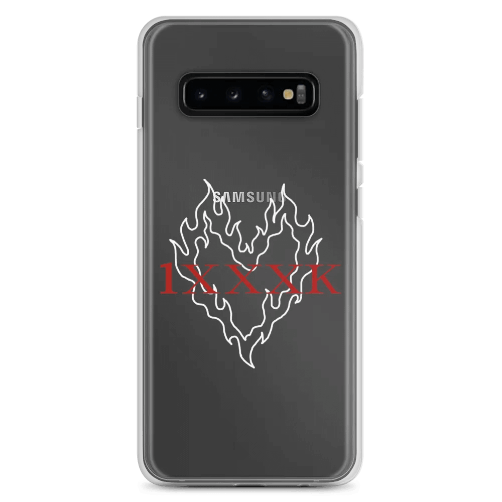 Fiery White Heart | Clear Phone Case S product image (7)