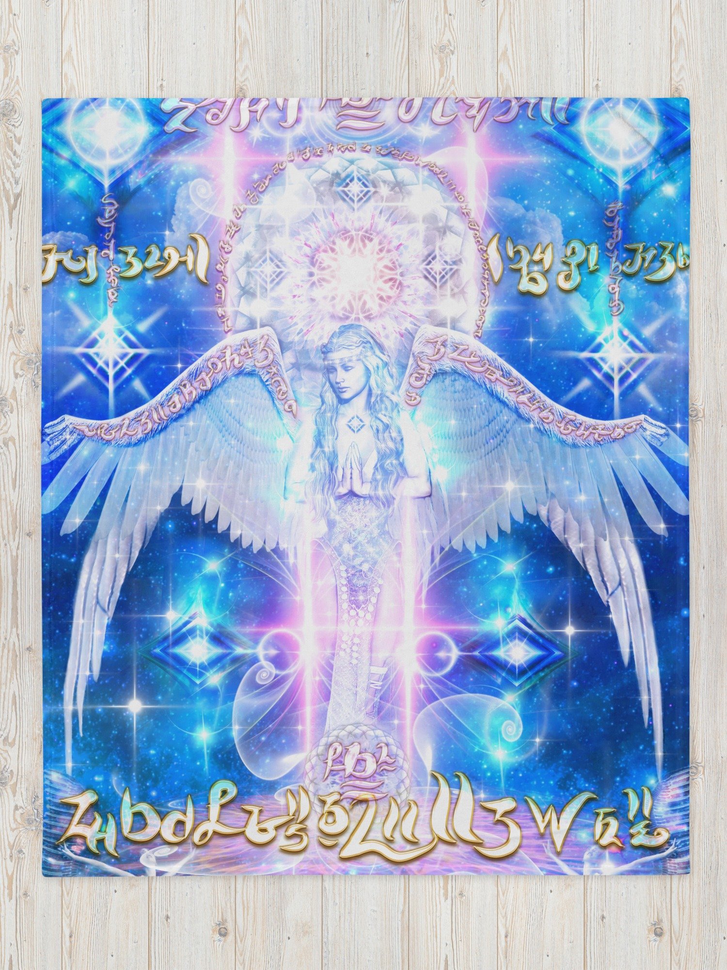Angelic Diamond Light Light-Tech Fleece Blanket product image (4)