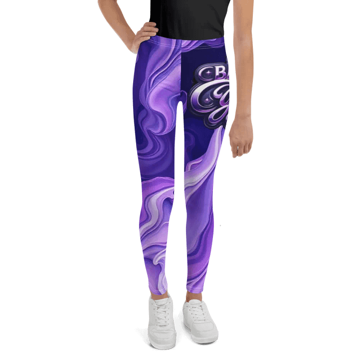 Starry Swirls Youth Leggings product image (2)