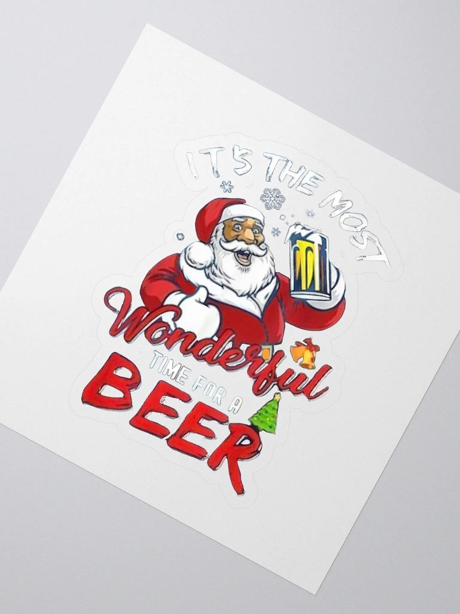 Santa’s Holiday Cheers Kiss Cut Stickers product image (2)