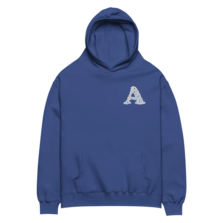 Initial letter of Your Name is Embroidered "A" Sphere Unisex Oversized Hoodie product image (2)
