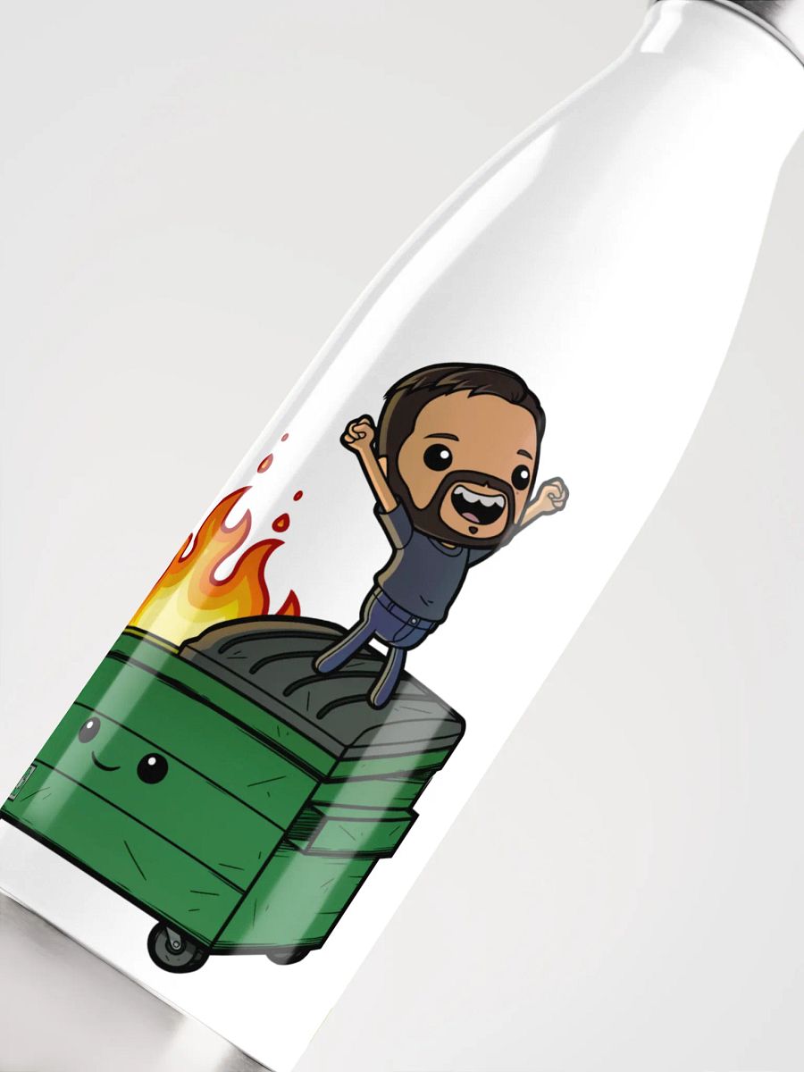 Dumpster Fire Stainless Steel Water Bottle product image (5)