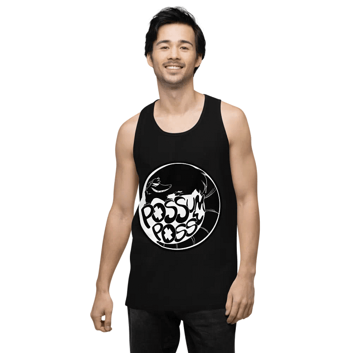 Possum Posse Tank BLK cotton product image (2)