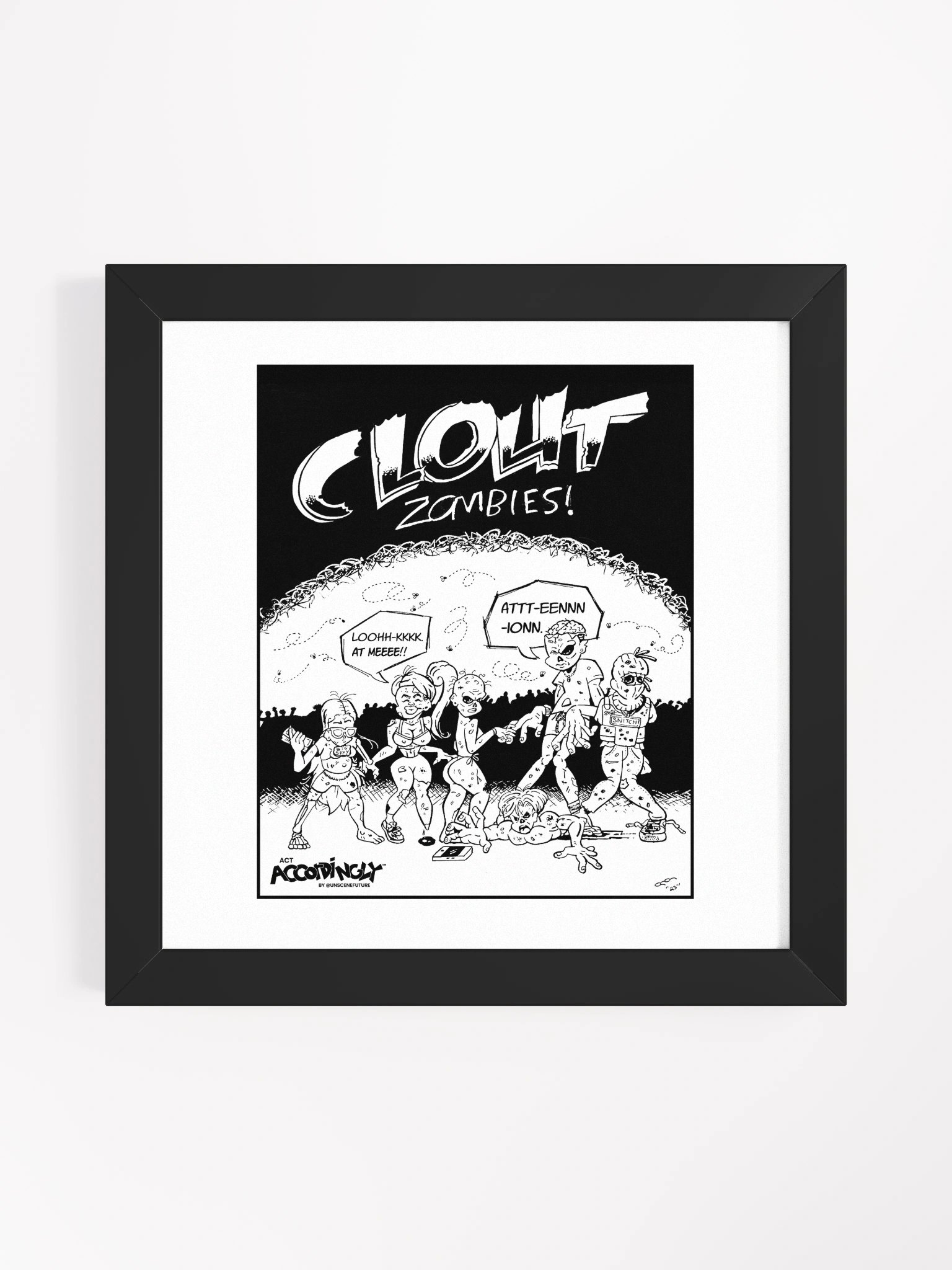 Clout Zombies 🧟 - Framed product image (1)