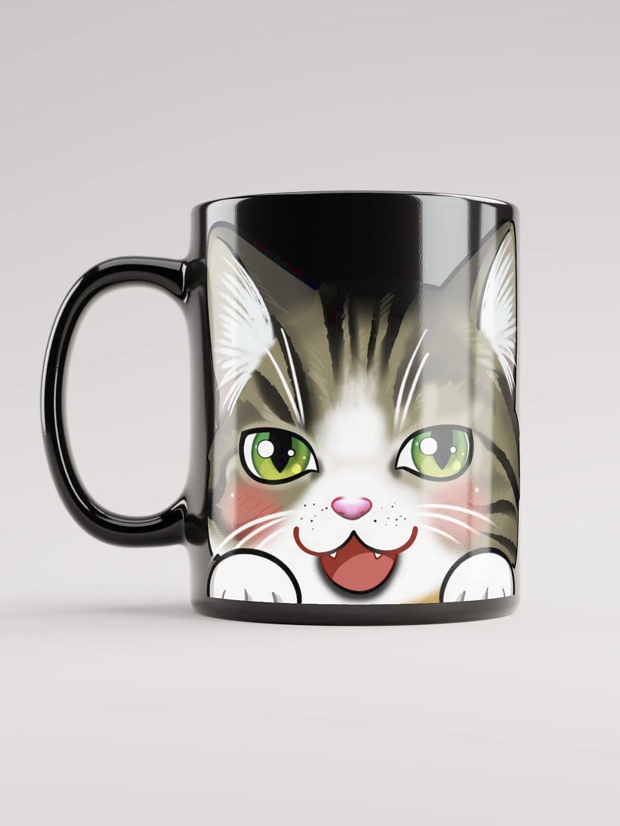 Cat Mug (Black Glossy) product image (6)