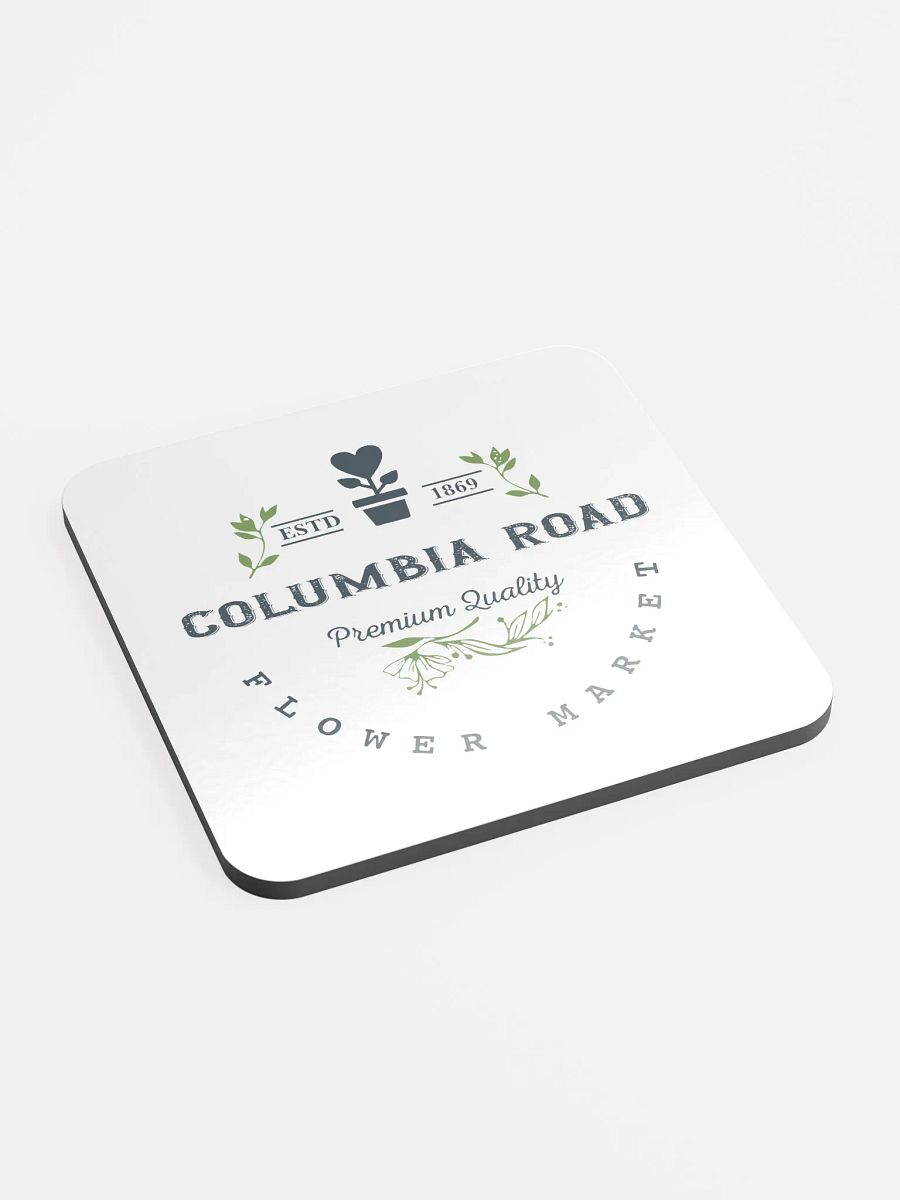 Columbia Road Market Cork Coaster (White) product image (2)