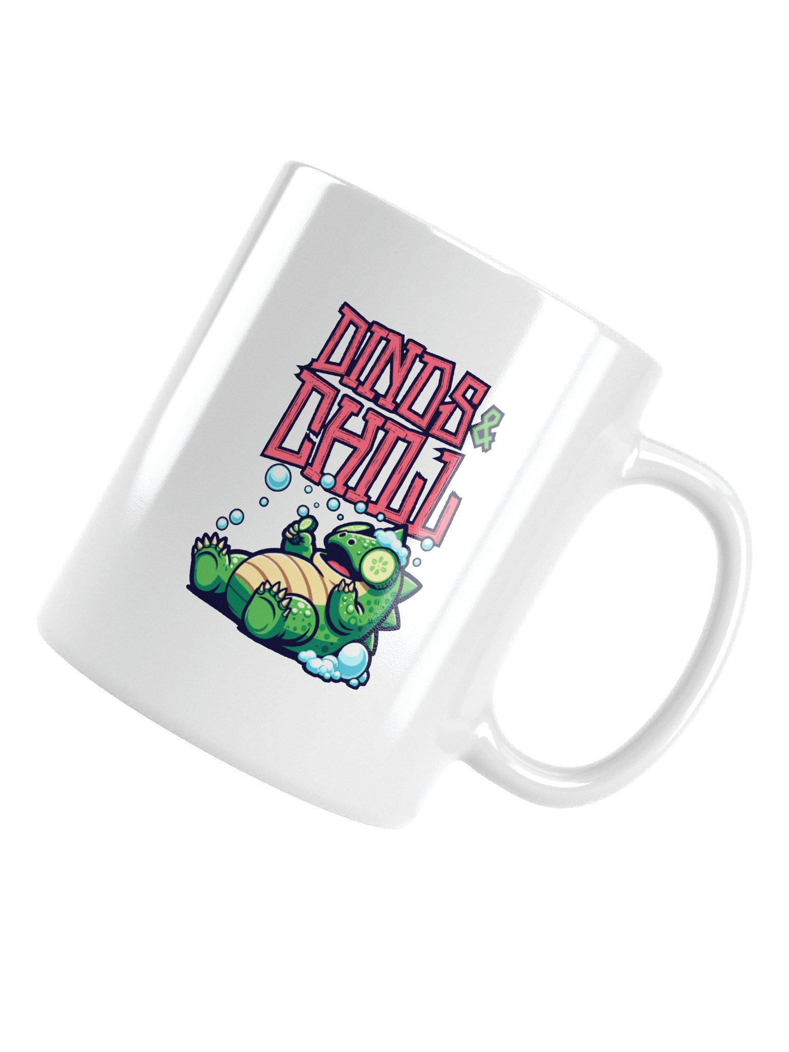 Dinos & Chill White Coffee Mug product image (5)