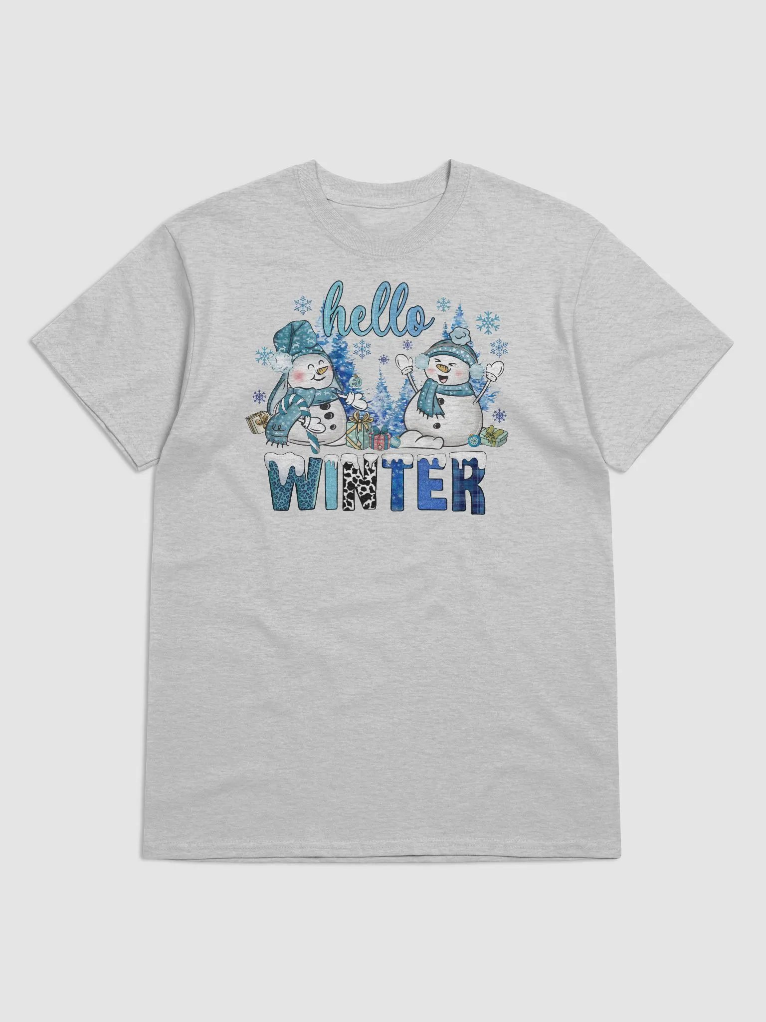 HELLO WINTER SNOWMAN T-SHIRT product image (41)