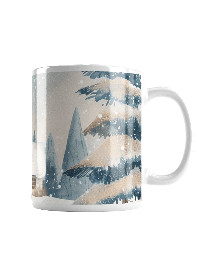 Snowy Winter White Glossy Ceramic Mug by Treasure Pie product image (2)