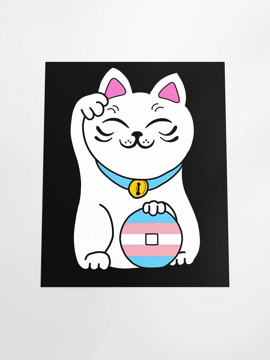 Maneki neko transgender pride poster product image (4)