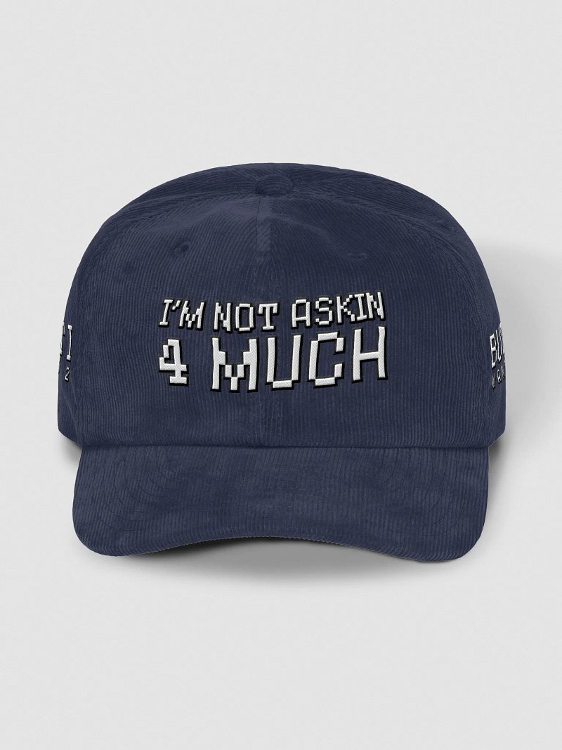 not askin 4 much - corduroy hat