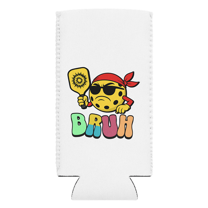 Bruh Pickleball Vibes Can Cooler product image (1)