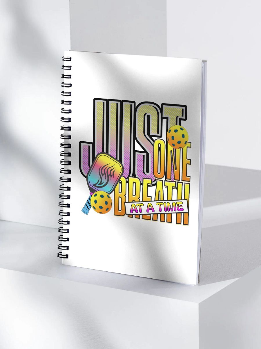 Just One Breath At A Time Pickleball Vivid Inspiration Notebook product image (3)
