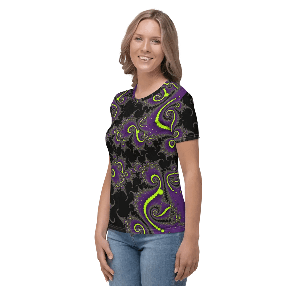 Fractal women's T-shirt - Acid Nights product image (3)