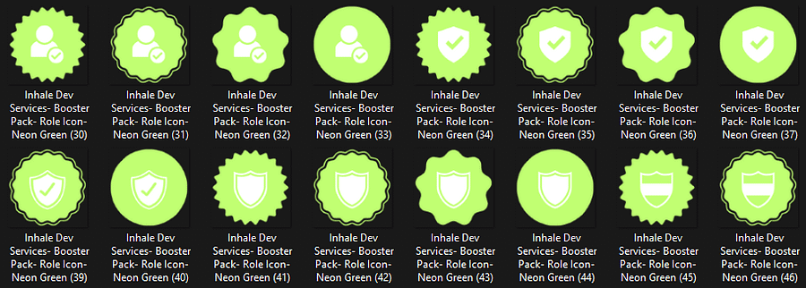 Super Huge GREEN Role Icon Pack product image (2)