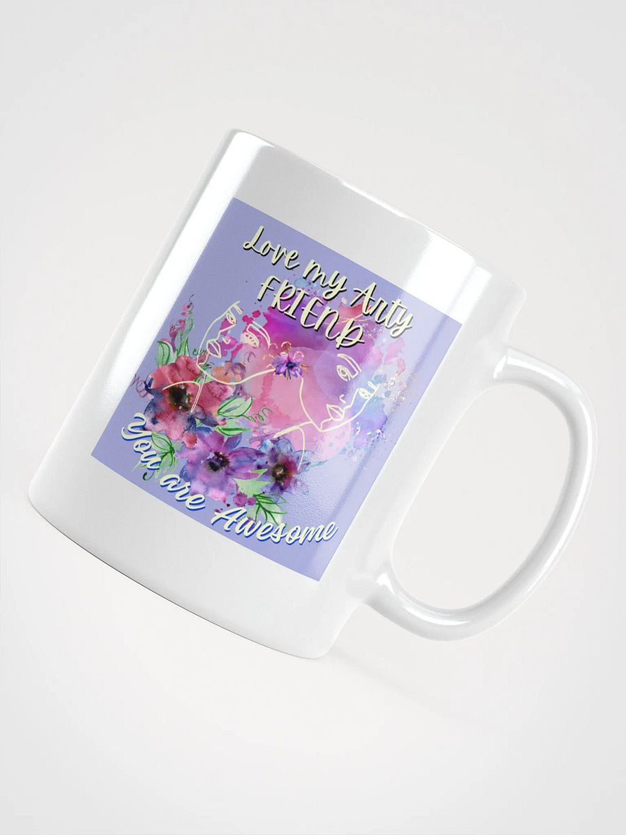 colorful mug gift for the artist. 'Love my Arty friend' product image (12)