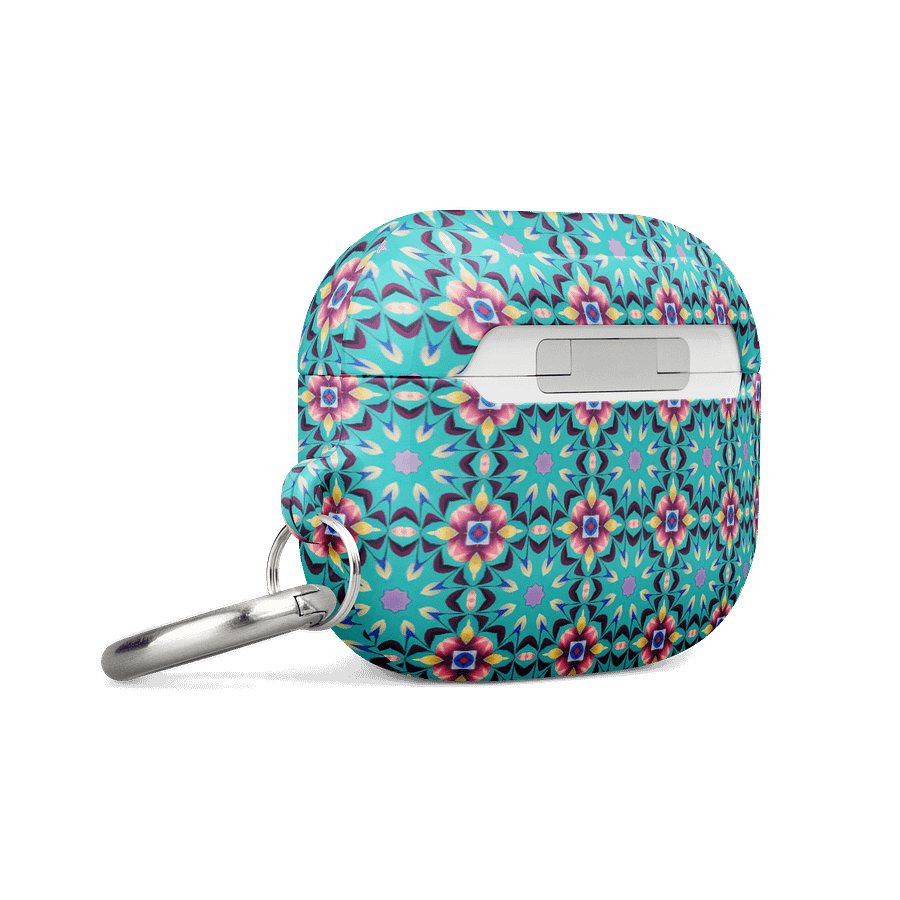 Aqua Geometric Pattern AirPods® Case product image (19)