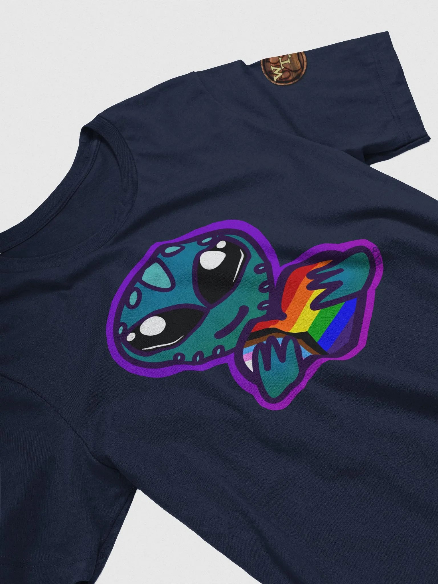 Inclusive Rainbow Pride Heart Alien T-Shirt product image (3)