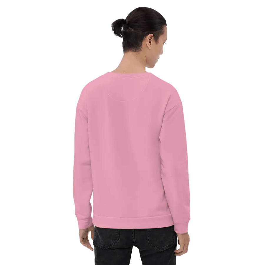 Plain Bubblegum Pink Soft Summer Unisex Recycled Polyester Heavyweight Premium Sweatshirt by Treasure Pie product image (9)